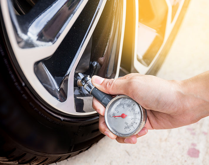 Effects of Change in Tire Pressure upon Efficiency of a Vehicle